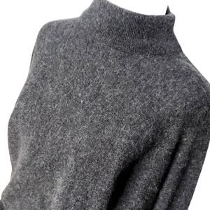 Rafaella Lambswool and Angora Dark Gray Sweater Vintage  Size Medium